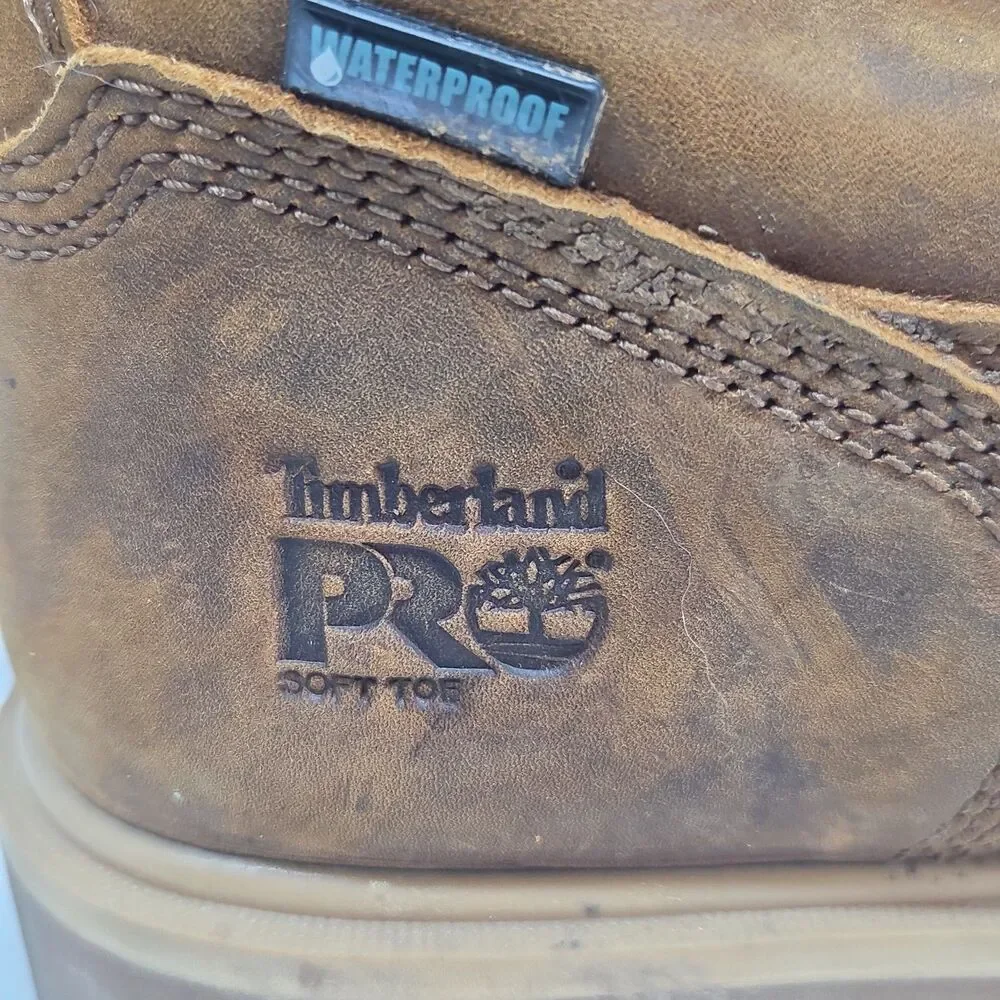 Timberland PRO Direct Attach Mens  Waterproof Soft Toe Work Boots Size 8 W